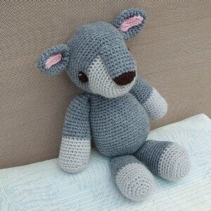 SOLD PERSONALIZED handmade crochet 16 inch KOALA BEAR LAST ONE